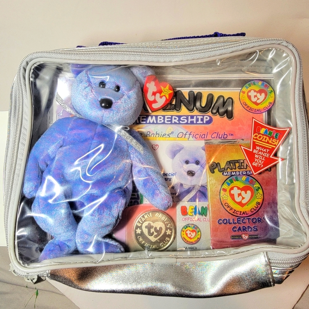 Ty Beanie Babies Club Membership Kit with Blue Bear